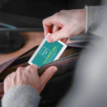 Aquamarine Green Business-Markenbezeichnung im Fal Visitenkarten Dose<br><div class="desc">Aquamarine grüne Business-Marke auf individualisierbaren Visitenkartengehäuse. Passen Sie es an, indem Sie Ihr Firmenlogo hochladen und Namen, Adresse, Telefonnummer, E-Mail und Website oder Social Media-Seite Ihres Unternehmens eingeben. Passen Sie es an, um Ihr Unternehmen zu werben oder Ihren Markennamen für Kunden oder Kunden zu fördern. Anpassbare Büroausstattung, mit der Sie...</div>