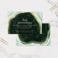 Aquamarine Green Geode Guest Accommodation Insert