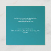 Aquamarine Green Lips Beauty Salon Ermäßigung Kart Rabattkarte (Rückseite)