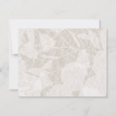 Aquamarine Green Peach Rose Hochzeitskarte Tischnu Mitteilungskarte (Rückseite)