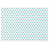 Aquamarine Green Polka Dots Tischdecke (Vorderseite (Horizontal))