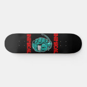 Aquamarine Grenade Skateboard (Horizontal)
