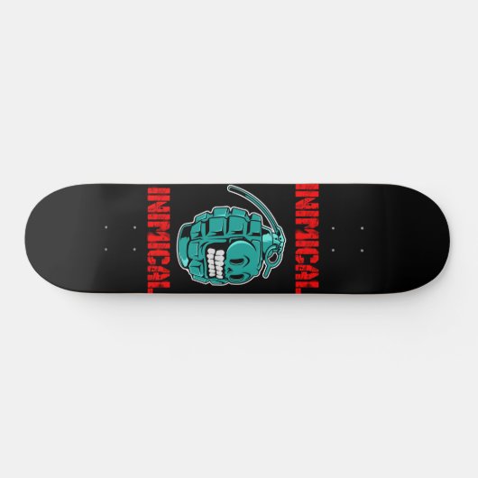 Aquamarine Grenade Skateboard (Horizontal)