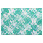 Aquamarine griechische Schlüsselgröße Stoff (Yard (91,4 cm))