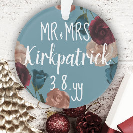 Aquamarine grüne Beige Burgund Hochzeiten Rose Wei Ornament