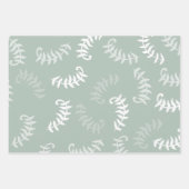 Aquamarine grüne botanische Blätter (Vorderseite 3)