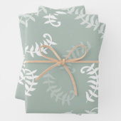 Aquamarine grüne botanische Blätter (Beispiel)