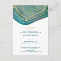 Aquamarine grüne Farbe - Umschließungskarte