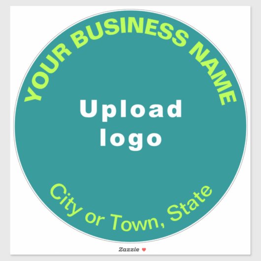 Aquamarine grüne Farbrunde, Vinyl Aufkleber (Blatt)