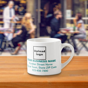 Aquamarine Grüne Firmenmarke Texte zur Espresso-Ta Espressotasse