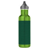 Aquamarine grüne Kohlenstofffaser-Printwerbung Edelstahlflasche (Rechts)