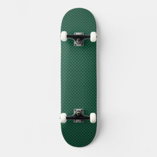 Aquamarine grüne Kohlenstofffaser-Printwerbung Skateboard