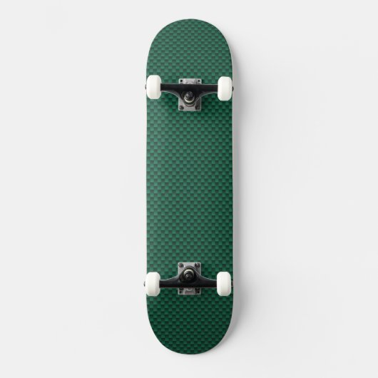 Aquamarine grüne Kohlenstofffaser-Printwerbung Skateboard (Vorderseite)