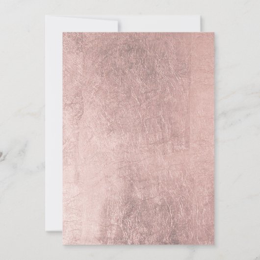 Aquamarine grüne Korallen Rose Goldblüte Süße 16 Einladung (Rückseite)