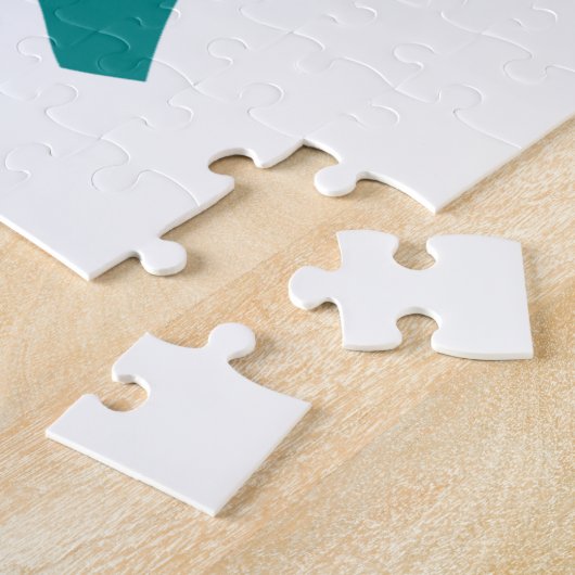 Aquamarine grüne Liebe Graffiti Puzzle (Seite)