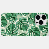 Aquamarine grüne Monstera-Blätter Case-Mate iPhone Hülle (Rückseite (Horizontal))