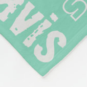 Aquamarine, grüne und blassgraue Blanket Fleecedecke (Ecke)