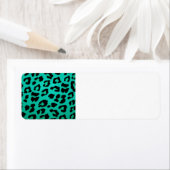 Aquamarine grüne und schwarze Leoparden (Insitu)