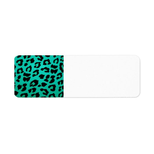 Aquamarine grüne und schwarze Leoparden (Vorne)