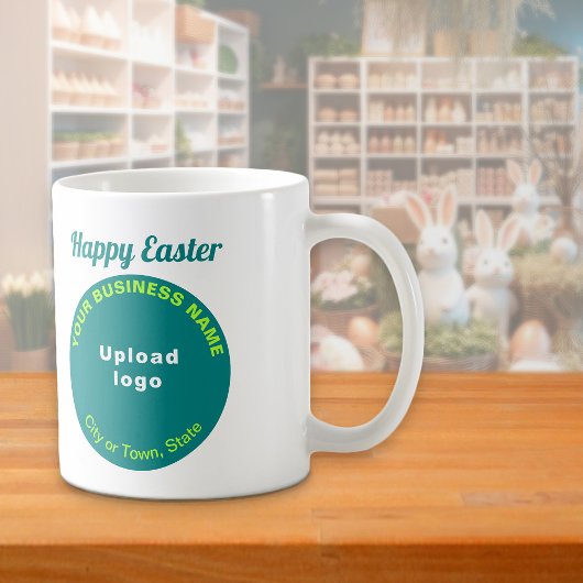 Aquamarine grüne Unternehmensmarke | Ostern | Mug Kaffeetasse