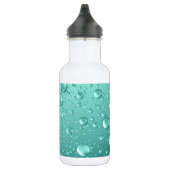 Aquamarine grüne Wassertropfen Edelstahlflasche (Rechts)