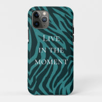 Aquamarine grüne Zebra-Tierausdruck