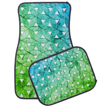 Aquamarine grünes Mosaik | Blume des Lebens