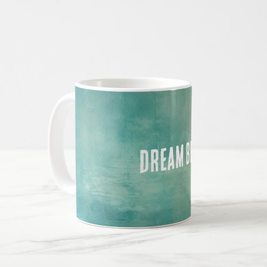 Aquamarine Grüntextur Kaffeetasse (Vorderseite Links)