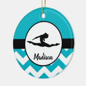 Aquamarine Gymnastik-Verzierung Keramikornament (Links)