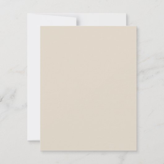 Aquamarine handgezogene Blume, Probe Abendessen Ei Einladung (Rückseite)