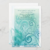 Aquamarine Haze-Einladung Einladung (Vorne/Hinten)