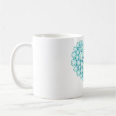 Aquamarine Heart Gems Kaffeetasse (Links)