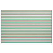 Aquamarine, hellgelbe und rot gefärbte Linien Stoff (Yard (91,4 cm))