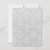 Aquamarine Herzblasen mit RSVP-Karte RSVP Karte (Rückseite)