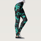 Aquamarine Highlights Camouflage Leggings (Rechts)