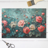 Aquamarine Hintergrundbilder für rosa Peonies Seidenpapier