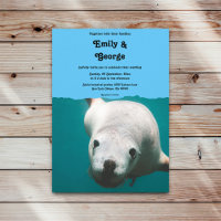 Aquamarine Hochzeit am Ufer des Navy Blue Underwat