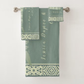 Aquamarine Hochzeit Badhandtuch Set (Insitu)