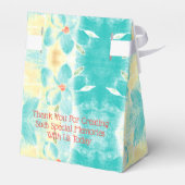 Aquamarine Hochzeit Geschenkschachtel (Rückseite)