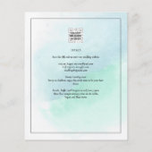 Aquamarine Hochzeit mit dem niedrigsten Budget All Flyer (Hinten)