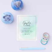 Aquamarine Hochzeit mit dem niedrigsten Budget All Flyer (Einzeln)