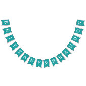 Aquamarine Hochzeit mit einfachen Brautbädern Wimpelkette (Alle)