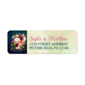 Aquamarine Hochzeit, Navy, Green, Gold Bold Floral (Vorne)