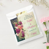 Aquamarine Hochzeit, Navy, Green, Gold Bold Floral Geschenktütchen (Versiegelt)