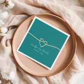 Aquamarine Hochzeit Serviette