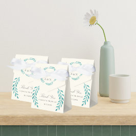 Aquamarine Hochzeit von Elfenbein Geschenkschachtel