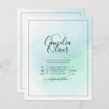 AQUAMARINE Hochzeit von Meerglas - HAUSHALT