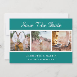 Aquamarine Hochzeitfotomaterial speichern Sie die  Save The Date