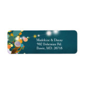 Aquamarine Hochzeitsbäume, künstlerische Rücksende (Vorne)