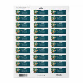 Aquamarine Hochzeitsbäume, künstlerische Rücksende (Vorne)